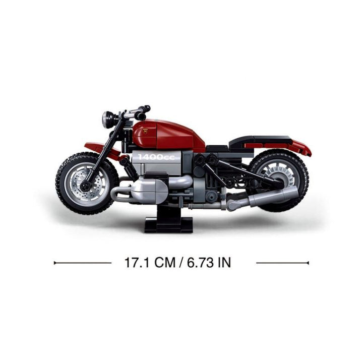 Sluban Motorcycle R18 Building And Construction Toys Set - Red - 222 Pieces - Zrafh.com - Your Destination for Baby & Mother Needs in Saudi Arabia