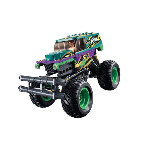 Sluban Off Road Vehicle Building And Construction Toys Set - Green & Purple - 252 Pieces