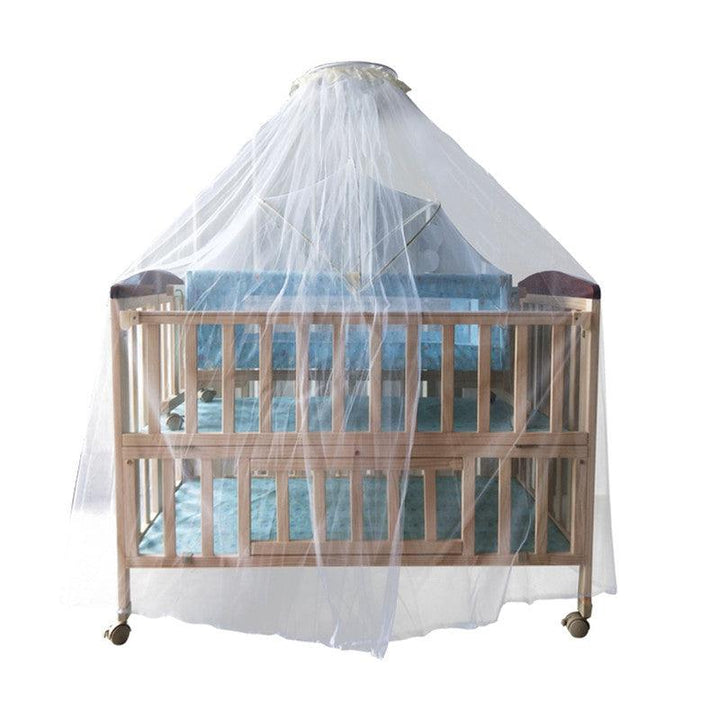 Baby Wood Bed Two Layers With Mosquito Net From Babylove - 27-22F - ZRAFH