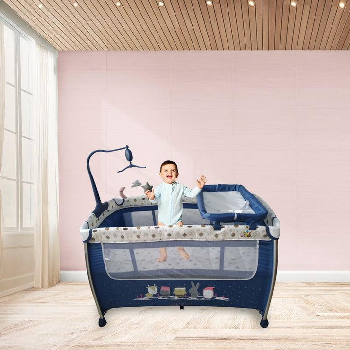 Large Baby Playpen Two Layers With Toys From Baby Love - 27-920Ap - ZRAFH