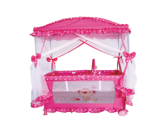 Large Baby Playpen With Roof & Mosquito Net From Babylove - 27-930M3 - Zrafh.com - Your Destination for Baby & Mother Needs in Saudi Arabia