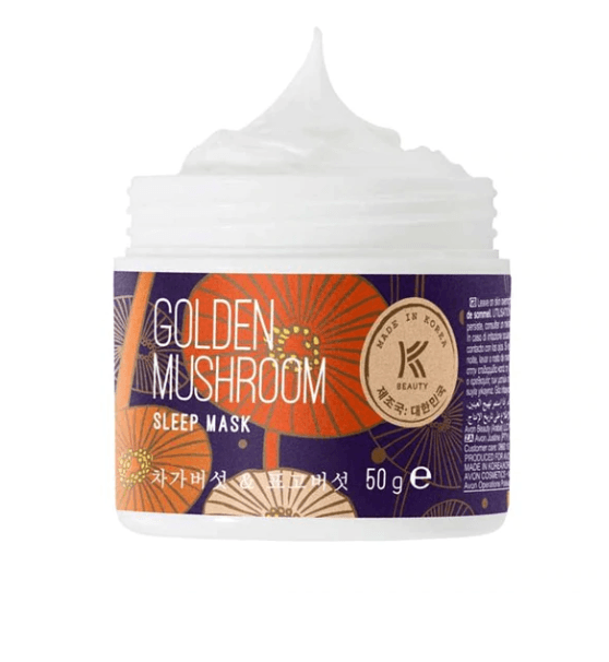 Avon K Beauty Golden Mushroom Sleep Mask - 50 g - Zrafh.com - Your Destination for Baby & Mother Needs in Saudi Arabia