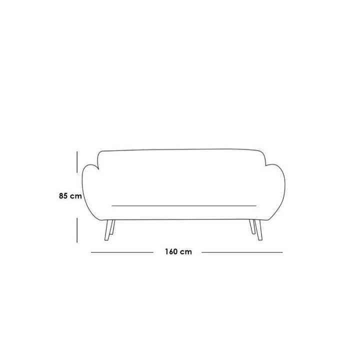 Alhome LShape  Sofa - Swedish Wood & Velvet - Black - 300x150x84x87 cm - Zrafh.com - Your Destination for Baby & Mother Needs in Saudi Arabia