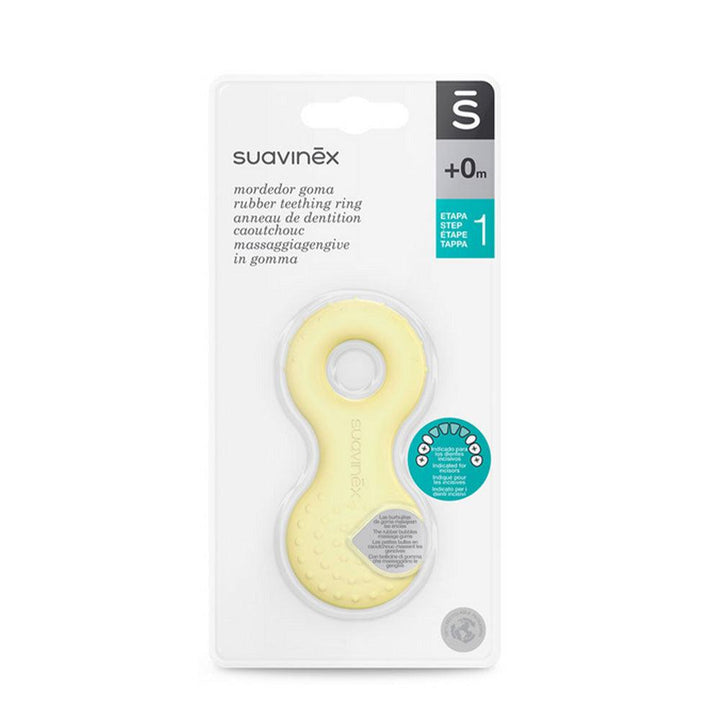 Suavinex Baby Teether Step 1 +0 months-Yellow - Zrafh.com - Your Destination for Baby & Mother Needs in Saudi Arabia