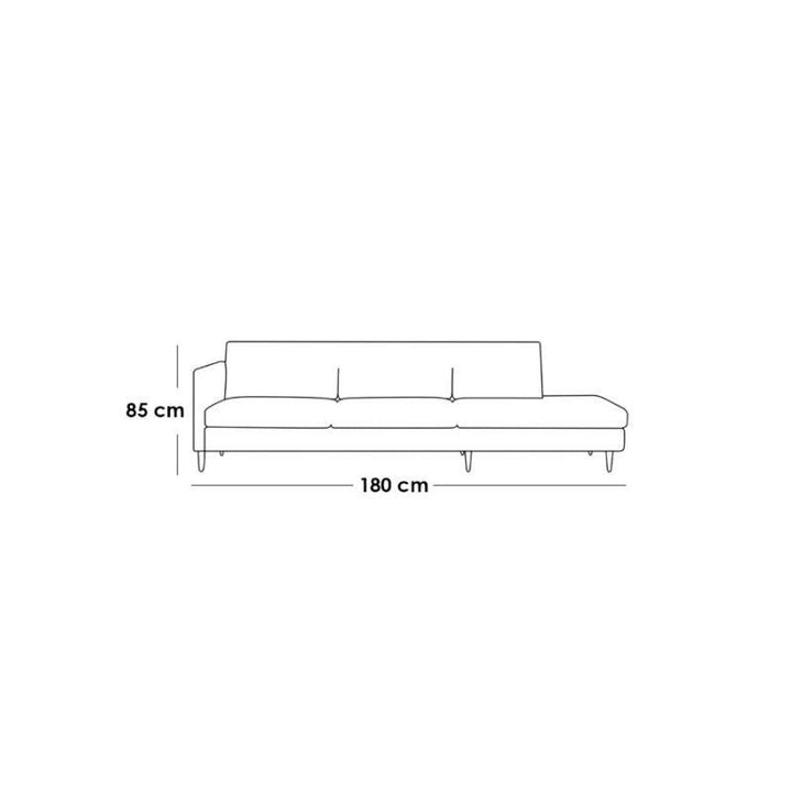 Alhome Sofa - 85x180x85 cm - Yellow - AL-194 - Zrafh.com - Your Destination for Baby & Mother Needs in Saudi Arabia