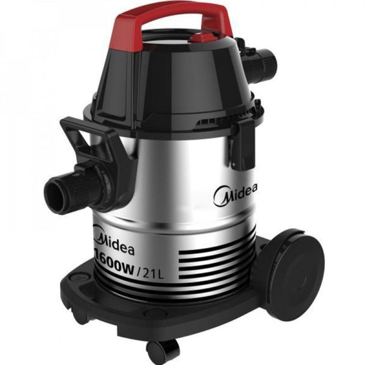 Midea Barrel Vacuum Cleaner - 1800 W - 21 L - Stainless Steel Body - VTW21A15T - Zrafh.com - Your Destination for Baby & Mother Needs in Saudi Arabia