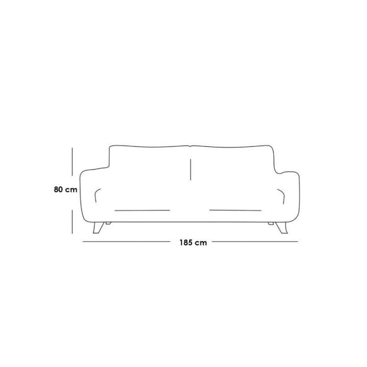 Alhome Sofa - 185x80x80 cm - Green - AL-204 - Zrafh.com - Your Destination for Baby & Mother Needs in Saudi Arabia