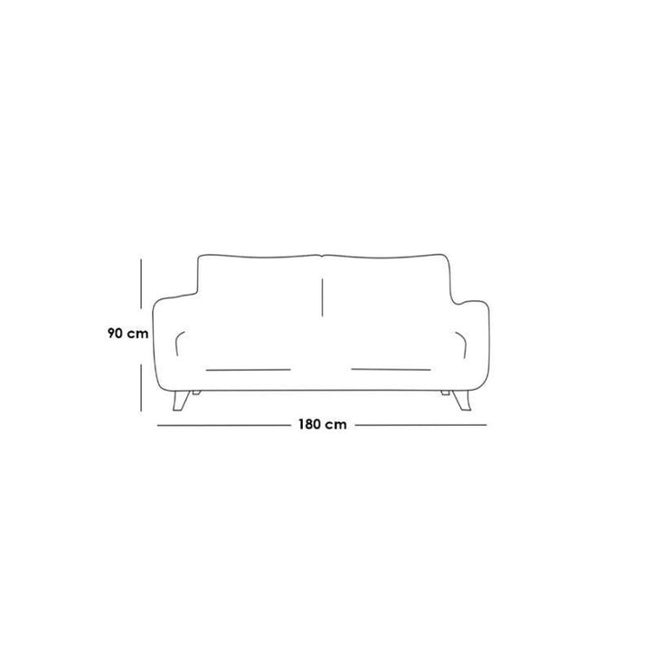 Alhome Sofa - 180x90x80 cm - Blue - AL-416 - Zrafh.com - Your Destination for Baby & Mother Needs in Saudi Arabia