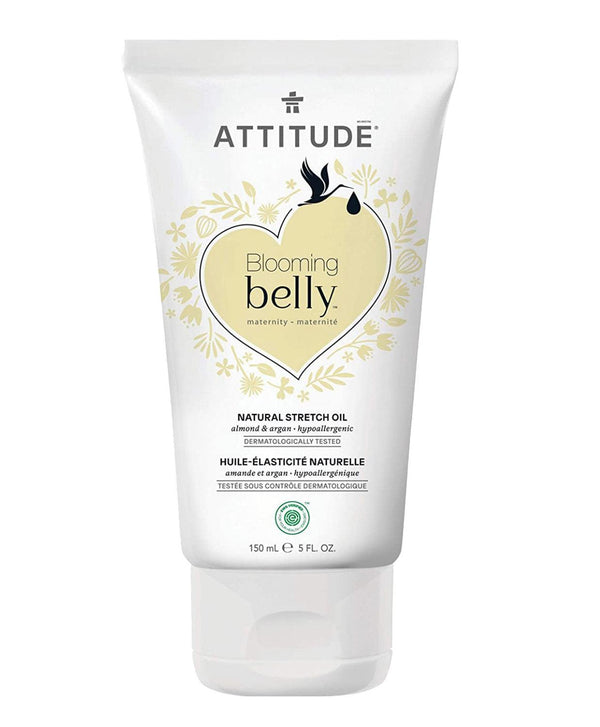 Attitude Blooming Belly Hypoallergenic Natural Pregnancy Safe Stretch Oil 150 ml - Zrafh.com - Your Destination for Baby & Mother Needs in Saudi Arabia