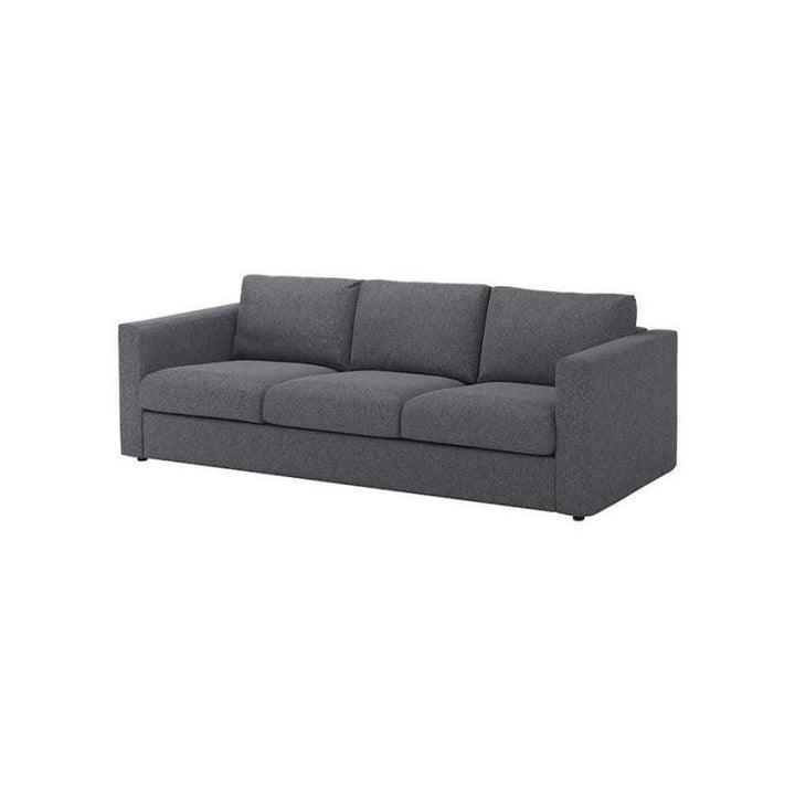 Alhome Swedish Wood and Linen 3 Seaters Sofa - Grey - AL-638 - Zrafh.com - Your Destination for Baby & Mother Needs in Saudi Arabia