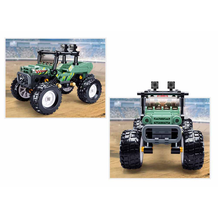 Sluban Off-road Vehicle Green Building And Construction Toys Set - 155 Pieces - Zrafh.com - Your Destination for Baby & Mother Needs in Saudi Arabia