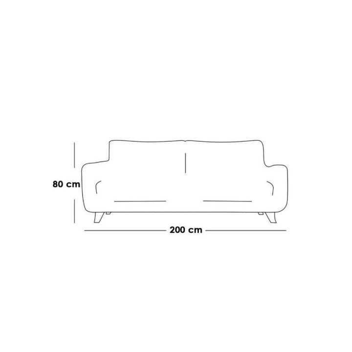 Alhome Mega Store Sofa 85x200x80 cm - Grey - Zrafh.com - Your Destination for Baby & Mother Needs in Saudi Arabia