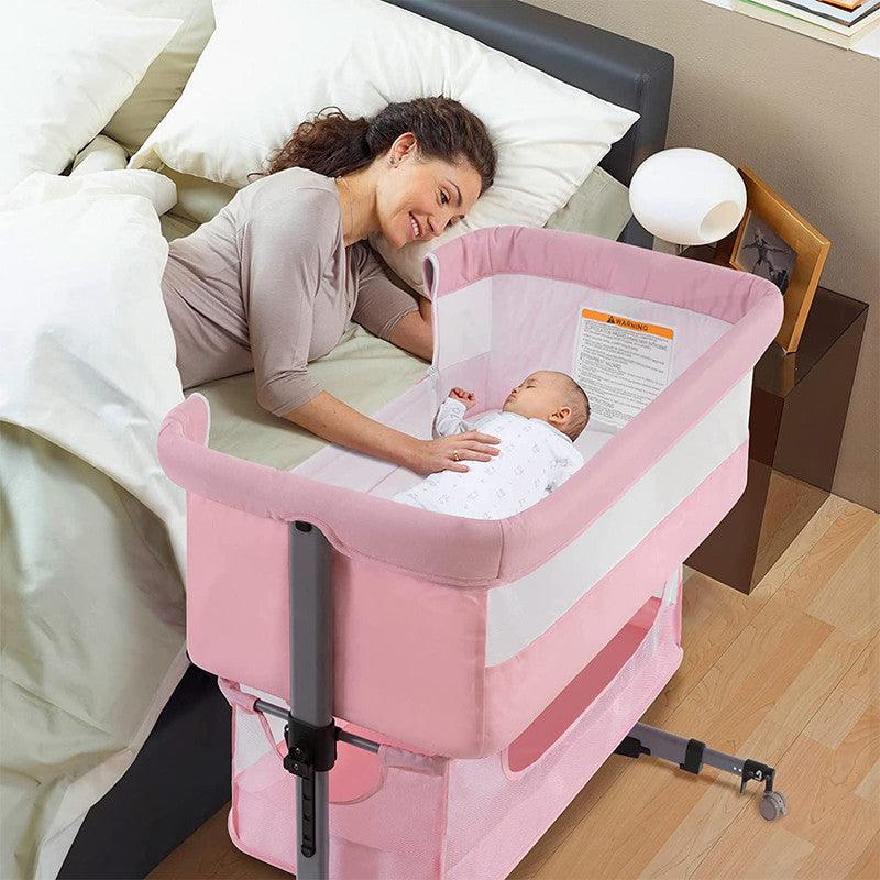 Baby cradle clearance with bed