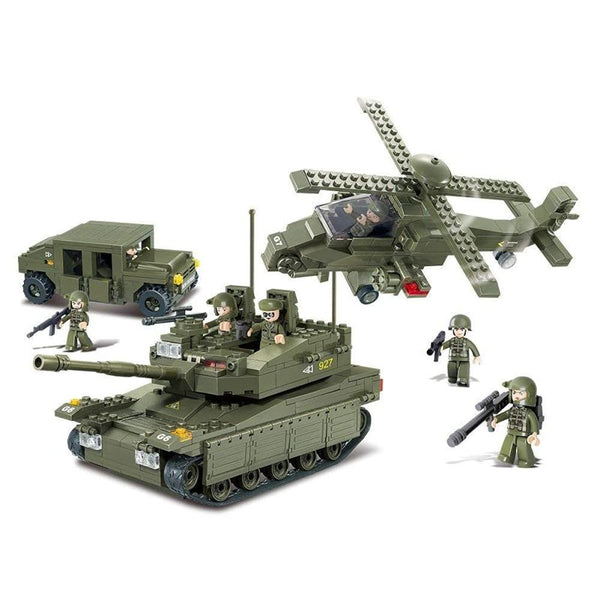 Sluban Air Forces Plastic Building And Construction Toys Set - 683 Pieces - Zrafh.com - Your Destination for Baby & Mother Needs in Saudi Arabia