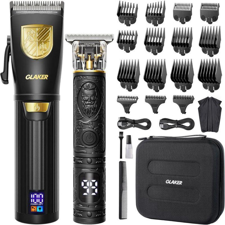 Glaker Hair Clipper Wireless - Black - 6026+1019 - Zrafh.com - Your Destination for Baby & Mother Needs in Saudi Arabia