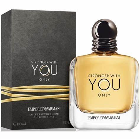 Emporio Armani Stronger With You Only Perfume For Men - Eau de Toilette - 100 ml - Zrafh.com - Your Destination for Baby & Mother Needs in Saudi Arabia