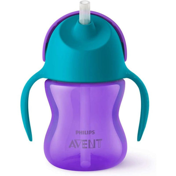 Philips Avent Bendy Straw Cup with Handles +9 Months - 200 ml - Zrafh.com - Your Destination for Baby & Mother Needs in Saudi Arabia