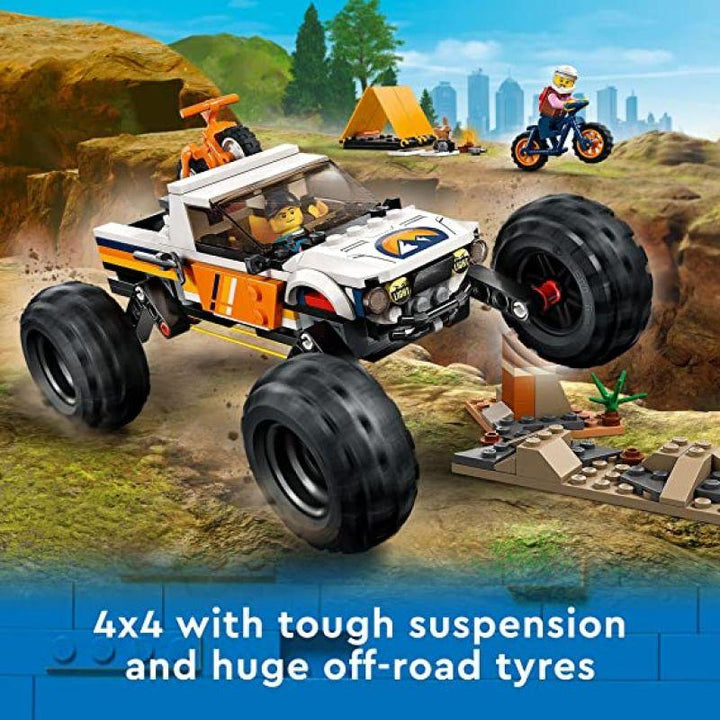 Lego City 4x4 Off-Roader Adventures Monster Truck Toy - 252 Pieces - LEGO-6425861 - Zrafh.com - Your Destination for Baby & Mother Needs in Saudi Arabia