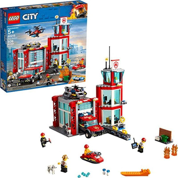 Lego City Fire Fire Station - 540 Pieces - 6379617 - Zrafh.com - Your Destination for Baby & Mother Needs in Saudi Arabia