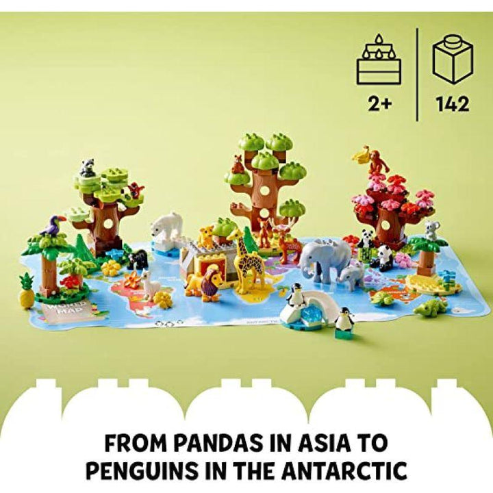 Lego Duplo Wild Animals of The World Toy Set - 142 Pieces - 6379270 - Zrafh.com - Your Destination for Baby & Mother Needs in Saudi Arabia