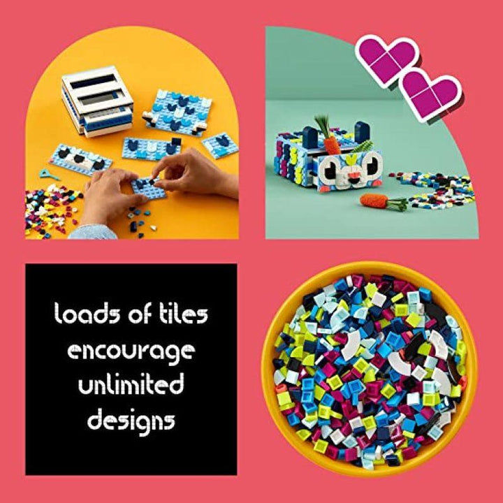 Lego Dots Creative Animal Drawer Toy Mosaic Kit - 643 Pieces - LEGO-6425722 - Zrafh.com - Your Destination for Baby & Mother Needs in Saudi Arabia