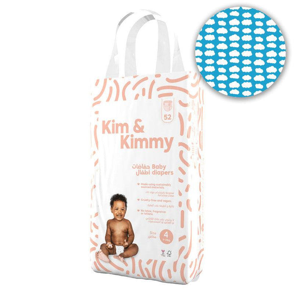 Kim & Kimmy - Size 4 Diapers, 9 - 14kg, qty 52 - ZRAFH