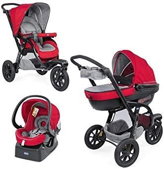 Chicco TRIO ACTIVE WITH KIT CAR SEAT RED BERRY - ZRAFH