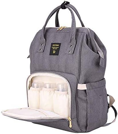 Sunveno Diaper Bag With Usb - Grey - Zrafh.com - Your Destination for Baby & Mother Needs in Saudi Arabia