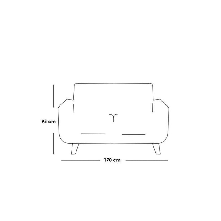 Alhome Sofa 170x90x95 cm - Grey - Zrafh.com - Your Destination for Baby & Mother Needs in Saudi Arabia