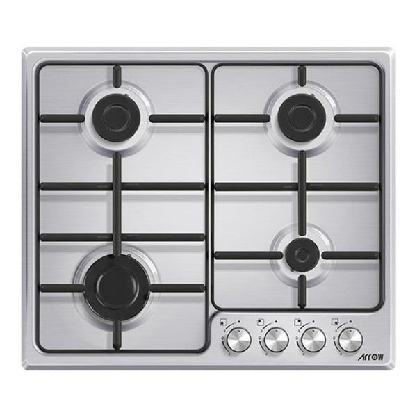 Arrow Built-in Gas Hob with Front Control 4 Burners - 60 cm - RO-60BHGK - Zrafh.com - Your Destination for Baby & Mother Needs in Saudi Arabia