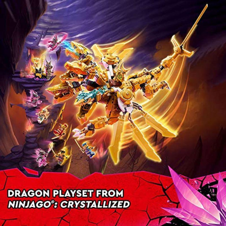 Lego Ninjago Lloyd's Golden Ultra Dragon Toy - 989 Pieces - 6378849 - Zrafh.com - Your Destination for Baby & Mother Needs in Saudi Arabia