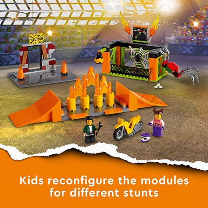 Lego City Stunt Park Building Kit - 170 Pieces - 6332502 - Zrafh.com - Your Destination for Baby & Mother Needs in Saudi Arabia