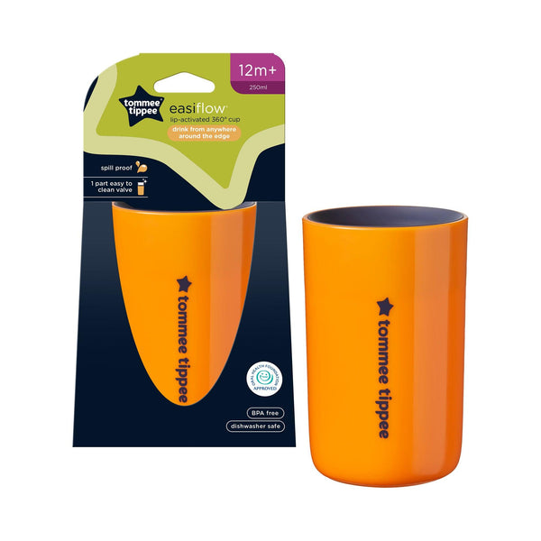 Tommee Tippee Easiflow 360° Beaker Cup 250ml 12m+ - Zrafh.com - Your Destination for Baby & Mother Needs in Saudi Arabia