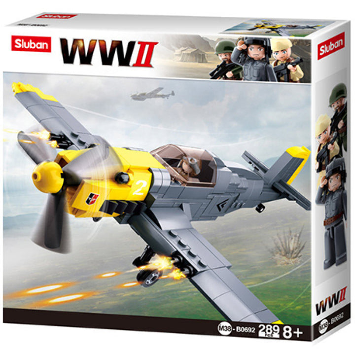 Sluban Bf 109 WWII Airplane Building Kit - 289 Pieces - Zrafh.com - Your Destination for Baby & Mother Needs in Saudi Arabia