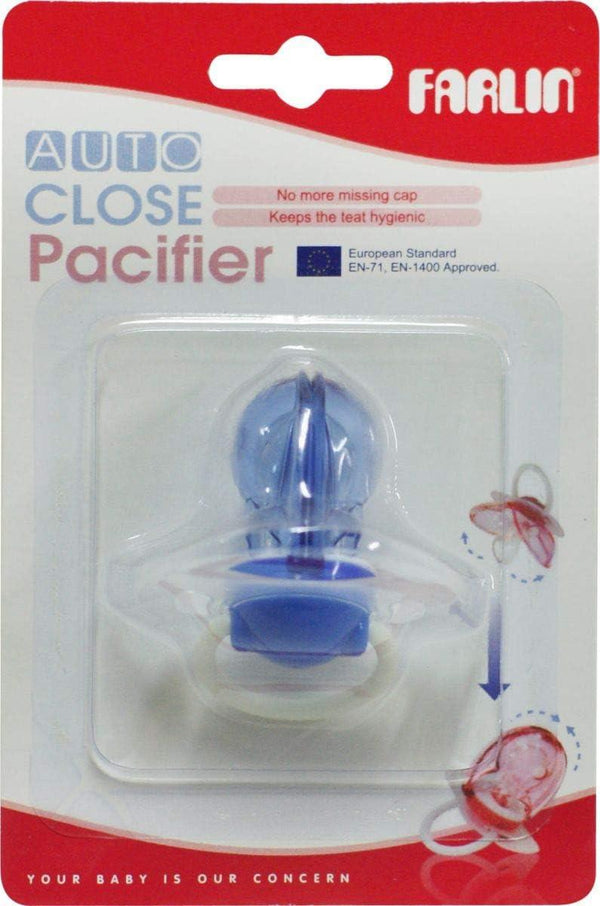 Farlin Auto-Close Pacifier - Blue - Zrafh.com - Your Destination for Baby & Mother Needs in Saudi Arabia