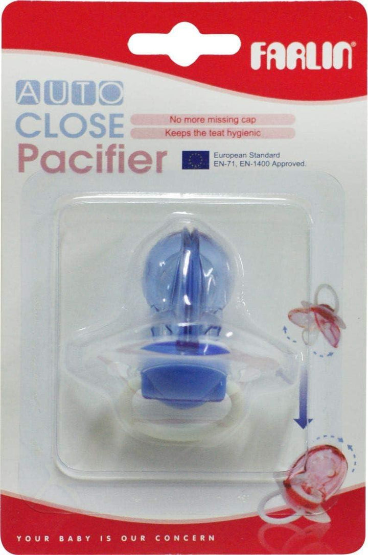 Farlin Auto-Close Pacifier - Blue - Zrafh.com - Your Destination for Baby & Mother Needs in Saudi Arabia
