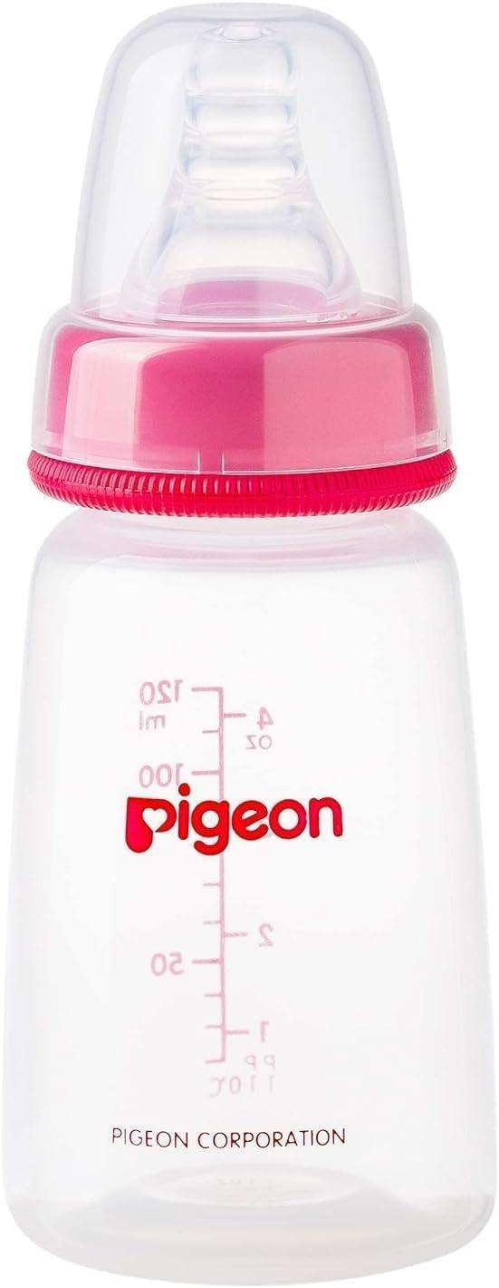 Pigeon Plastic Feeding Transparent Cover 120 Ml - Assorted Color Cap - ZRAFH