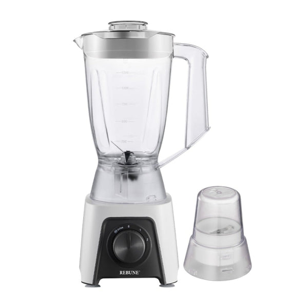Rebune Electric Blender & Spice Grinder 1.6 Liters 650W - White - RE- 2- 159 - Zrafh.com - Your Destination for Baby & Mother Needs in Saudi Arabia
