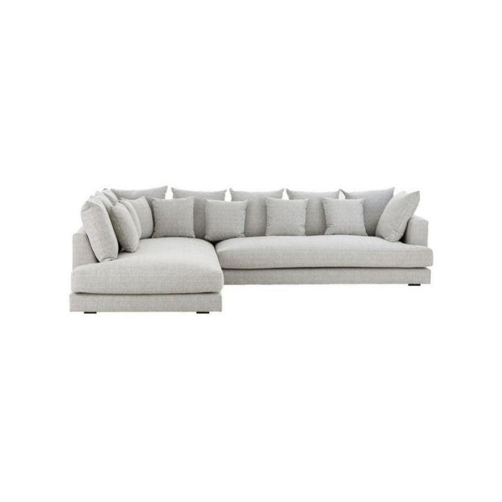 Alhome LShapesofa 200x300x80x90 cm - Grey - Zrafh.com - Your Destination for Baby & Mother Needs in Saudi Arabia