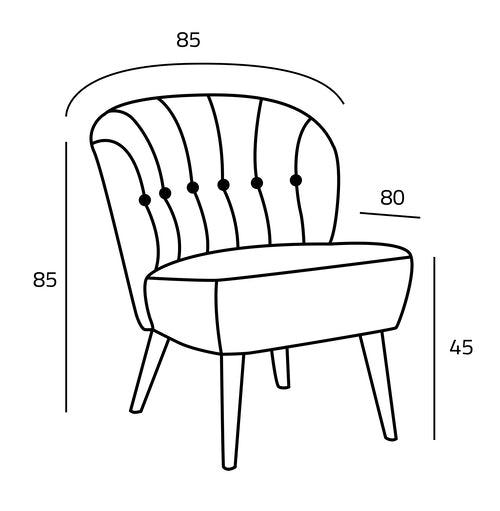 Blue Velvet Classic Chair with Swedish Wood By Alhome - Zrafh.com - Your Destination for Baby & Mother Needs in Saudi Arabia