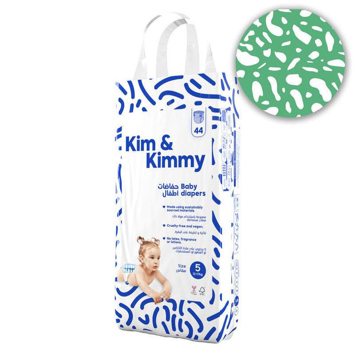 Kim & Kimmy - Size 5 Diapers,12-17kg, qty 44 - ZRAFH