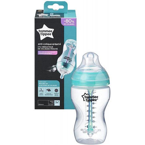 Tommee Tippee Anti-Colic Slow-Flow Baby Bottle with Unique Anti-Colic Venting System-260ML - Zrafh.com - Your Destination for Baby & Mother Needs in Saudi Arabia