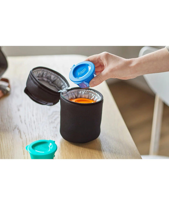 Tommee Tippee Pop Up Freezer Weaning Pots with Tray and Soft Push Up Bases Pack of 4 - 60mL each - Zrafh.com - Your Destination for Baby & Mother Needs in Saudi Arabia