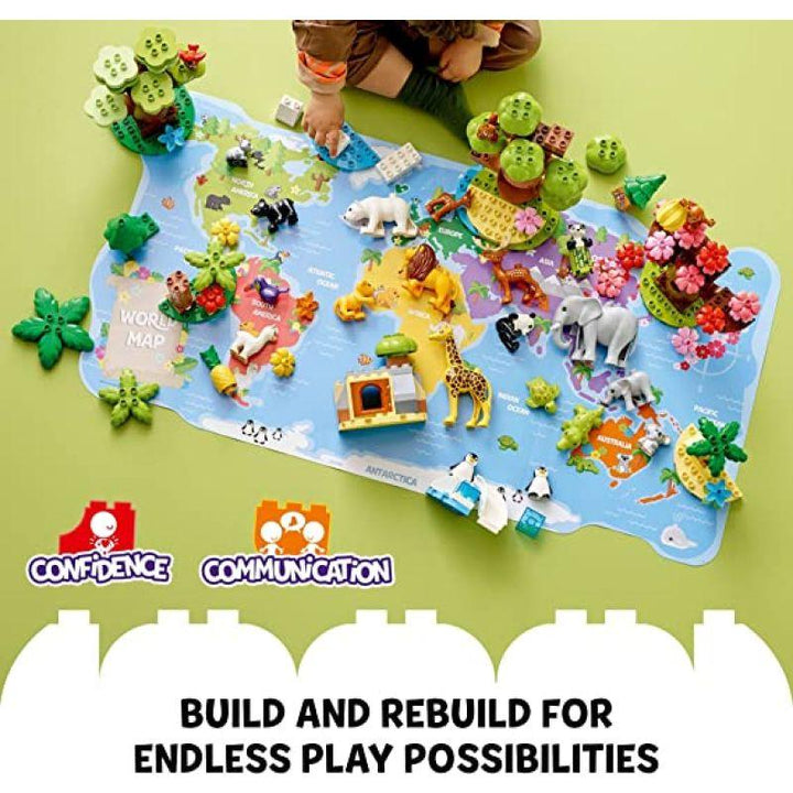 Lego Duplo Wild Animals of The World Toy Set - 142 Pieces - 6379270 - Zrafh.com - Your Destination for Baby & Mother Needs in Saudi Arabia