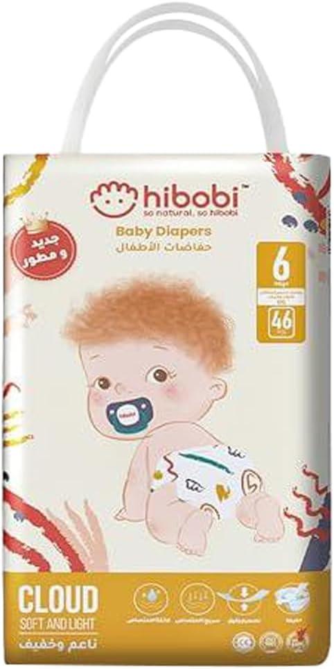 Hibobi Airthin Baby PantsÔºåSize(XXL) 6, 16+kg, 46 Diapers - Zrafh.com - Your Destination for Baby & Mother Needs in Saudi Arabia