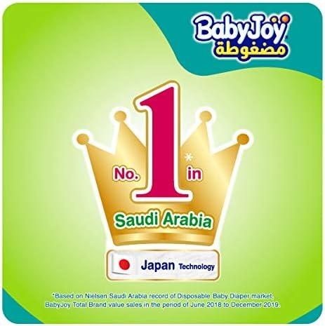 BabyJoy Compressed Diamond Pad Diaper, Size 7, Junior 3XL, 18+ Kg, Jumbo Box, 54 Diapers - Zrafh.com - Your Destination for Baby & Mother Needs in Saudi Arabia
