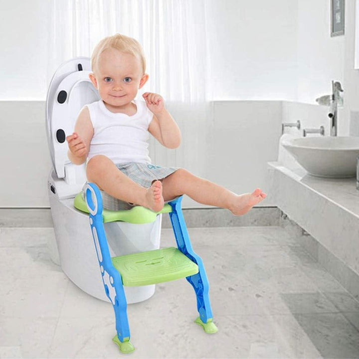 Eazy Kids Step Stool Foldable Potty Trainer Seat - Green - ZRAFH
