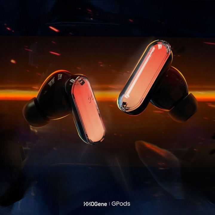 HHOGene Gpods Colorful RGB Wireless Earbuds with Light Control, ANC Bluetooth Rainbow Earphones in Ear with Fast Charging Case, IPX4 Sweatproof Sport Gaming Hiking Traveling for iPhone & Android - Zrafh.com - Your Destination for Baby & Mother Needs in Saudi Arabia