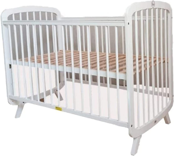 Amla Wooden Baby Crib White TM701-W