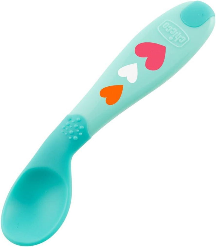 Chicco Baby's First Spoon Angled - 8M+ Blue - Zrafh.com - Your Destination for Baby & Mother Needs in Saudi Arabia